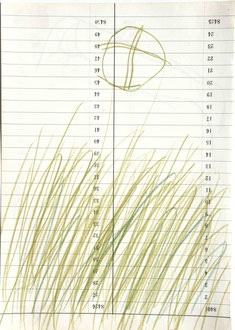 Fliegen, Buntstift, 21 x 30 cm