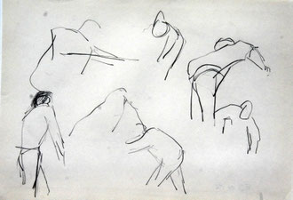 Billard 4, Bleistift, 30 x 21 cm