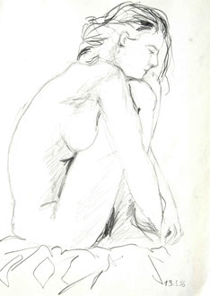 Ulrike 1, Bleistift, 30 x 42 cm