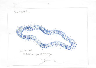 Plan Tassenbewegung, Stempel, 30 x 21 cm