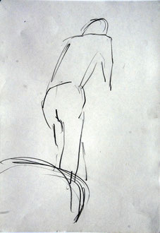 Billard 3, Bleistift, 21 x 30 cm