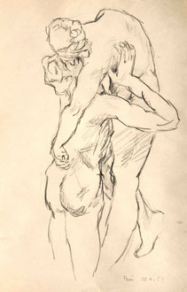 Rodin Museum Paris, Wachsstift, 30 x 42 cm