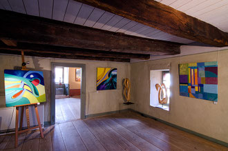 Ausstellung Form + Klang + Blüte Hühnerfautei Schönau 2013
