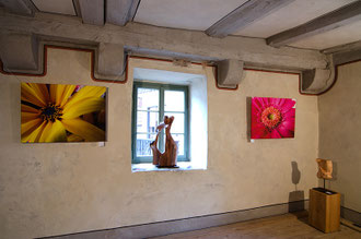 Ausstellung Form + Klang + Blüte Hühnerfautei Schönau 2013