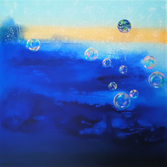 Schöpfung II, Acryl auf LW, 100 x 100 cm