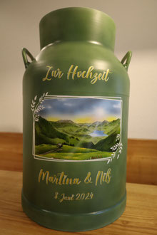 Milchkanne Airbrush