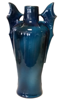  Vase chauve souris dégradé bleu Hauteur 41 cm