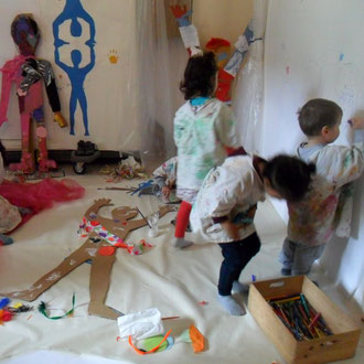 improvització taller d'art fundació Lichtburg Berlin