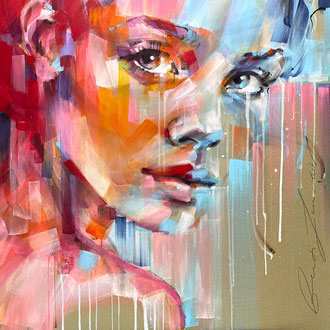 "RAIN ON ME" 100 x 100 cm