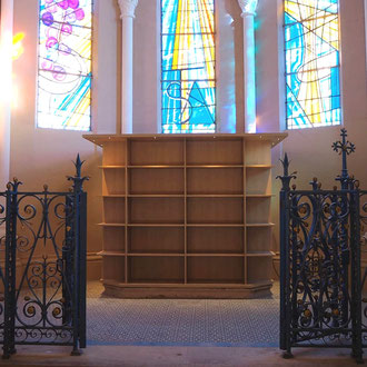 Conception de meuble sur mesure, église Saint-André Reims