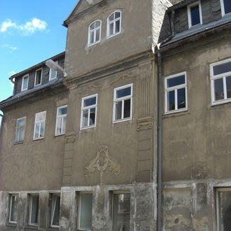 Ein Bürgerhaus aus dem 18.Jh. gegenüber der Oschatz Villen.