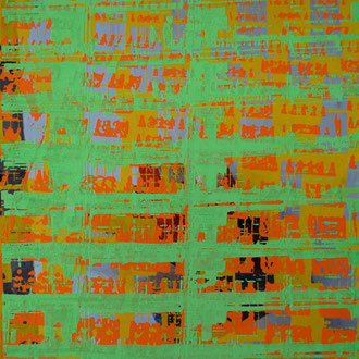 Serigraphie auf C-Print, Acryldispersion, Unikat, 30x40 cm, 2004