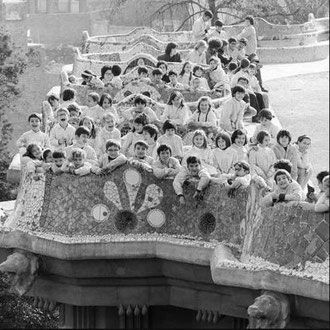 Colita. Anys 70. Park Güell