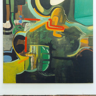 Zehn Zwanzig Dreißig, 2002, Öl, Lack,Lw, 200 cm x 200 cm