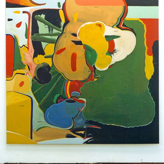 Takko Takko, 2003, Öl, Lack,Lw, 200 cm x 200 cm