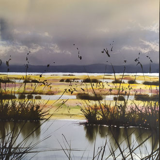 Marais de loix, ile de Ré, 121x71, 2021