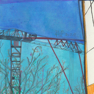 Technique mixte 17x17 cm