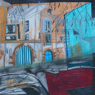 Technique mixte 25x25 cm