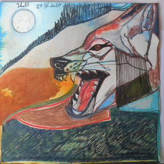 Technique mixte 25x25 cm