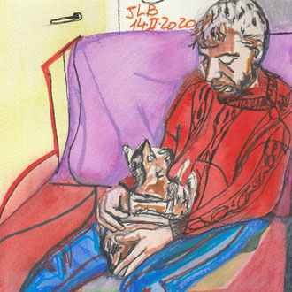 Technique mixte 17x17 cm