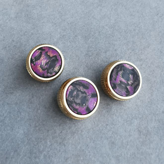 Inlays mit Pink-Schwarz-Goldenem Glasfasergemisch, inkl. neue Ventilknöpfe, ab CHF 300.- exkl. MWST