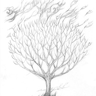 "Fiery world" - Drawing 1