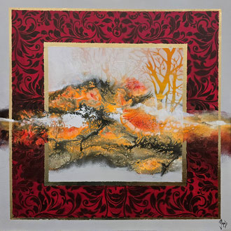 Sous l'écorce du temps 60 x 60