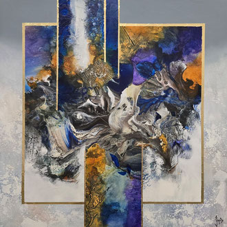 Mystère des fleurs 90 x 90