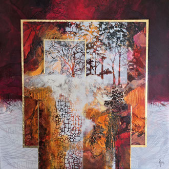 Clairière d'âme 80 x 80