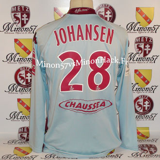 maillot porté par JOHANSEN Saison 2008/2009 FC METZ