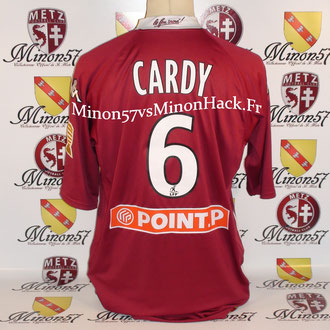 Maillot Porté CARDY Coupe de la ligue 2009 FC METZ