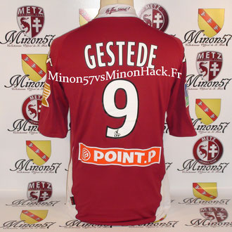 Maillot Porté GESTEDE Coupe de la ligue 2009 FC METZ