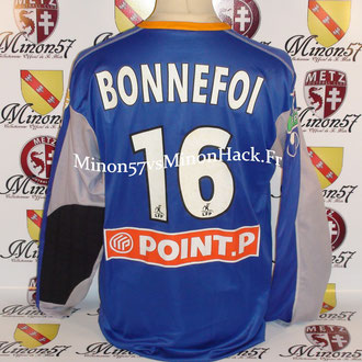 Maillot Porté BONNEFOI Coupe de la ligue 2007 FC METZ