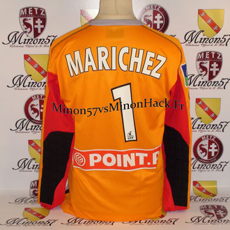 Maillot Porté MARICHEZ Coupe de la ligue 2007 FC METZ