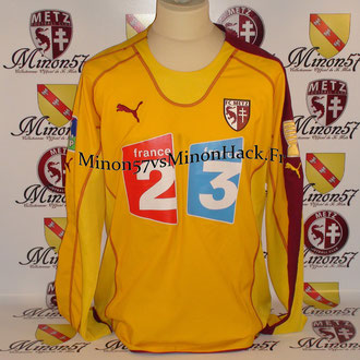 Maillot Porté BERIA Coupe de la ligue 2006 FC METZ