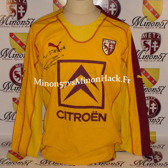 maillot porté MATCH GALA Saison 2005/2006 FC METZ