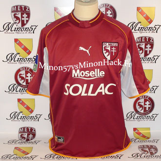 maillot porté PROMENT Saison 2002/2003 FC METZ