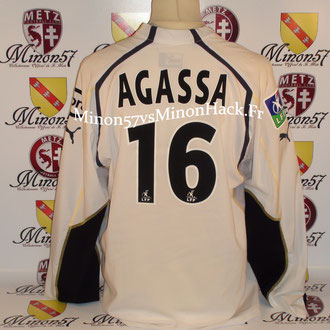 maillot porté AGASSA Saison 2004/2005 FC METZ