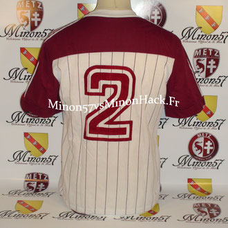 Maillot porté par LUC SONOR Fc Metz vs Fc Barcelone 1984