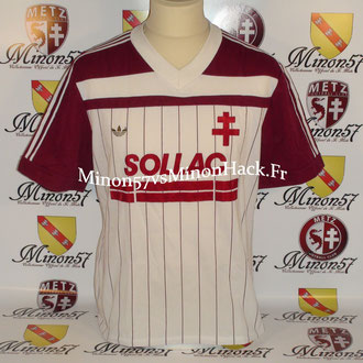 Maillot porté par LUC SONOR Fc Metz vs Fc Barcelone 1984