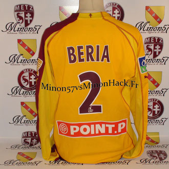 Maillot Porté BERIA Coupe de la ligue 2006 FC METZ