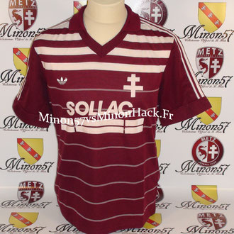 Maillot porté SONOR 1984  Barcelone vs Fc Metz 1984