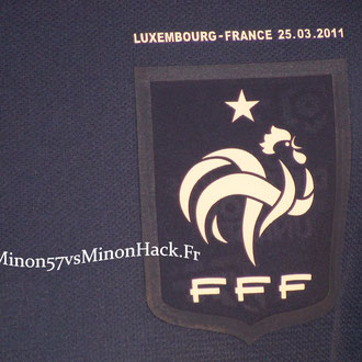 Maillot Porté par F.RIBERY Luxembourg vs France 2011