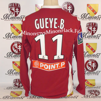 Maillot Porté GUEYE.B Coupe de la ligue 2009 FC METZ