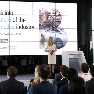 Maxi Sarwas hosting the Audi Used Car Conferense