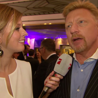 Maxi Sarwas interviewt Tennislegende Boris Becker