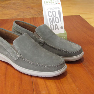 Pantofola camoscio verde chiaro soletto memory f.do gomma