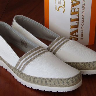 Morbido vitello bianco fasce elasticizzate sfoderato f.do gomma