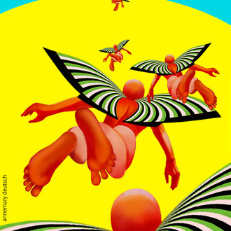 " Up up to the sky " Digital Collage Painting