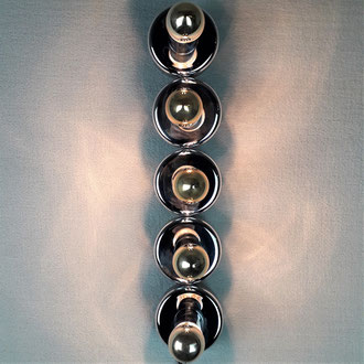 Italian Sequential Wall Lamp, 1970s